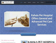 Tablet Screenshot of kahalapet.com